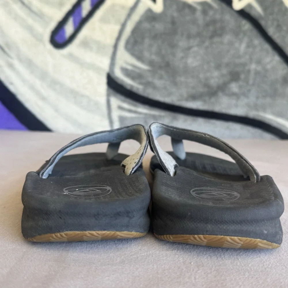 Size 10 - Reef Men's Flex‎ Sandal Black Silver